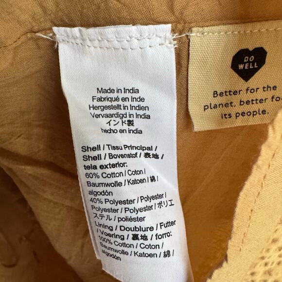 Madewell Dress Puff-Sleeve Tiered Mini XS Boho Cottagecore Minimalist Fall - Picture 8 of 9